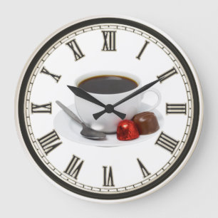 Redondo Grande Reloj de la oficina de negocios del hogar del