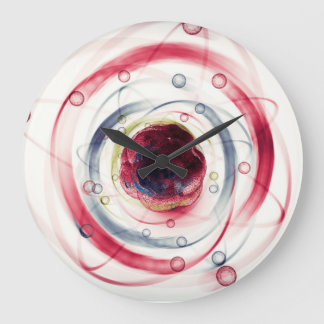 Redondo Grande Reloj de la partícula del átomo