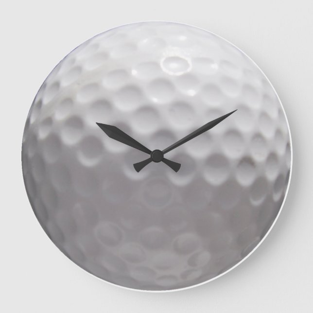 Redondo Grande Reloj de la pelota de golf (Anverso)