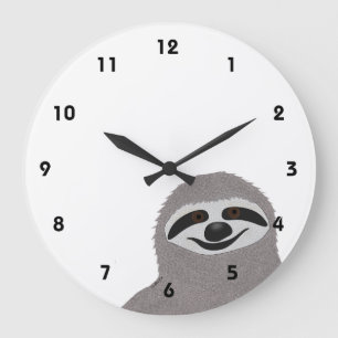 Redondo Grande Reloj de la pereza