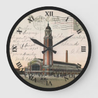 Reloj de la postal de Cleveland Ohio - mercado del