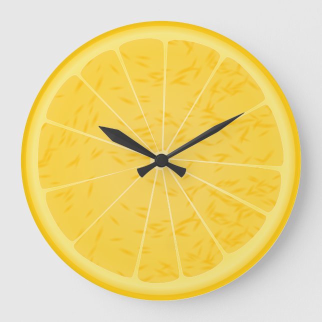 Redondo Grande Reloj de la rebanada del naranja o del limón (Anverso)