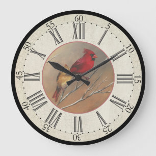 Redondo Grande Reloj de la serie del artista - reloj cardinal del