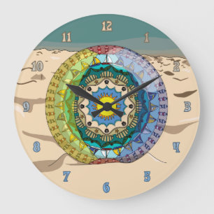 Redondo Grande Reloj de la sol del verano