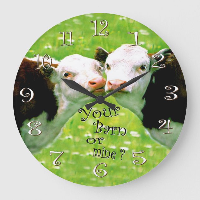 Redondo Grande Reloj de la vaca (Anverso)
