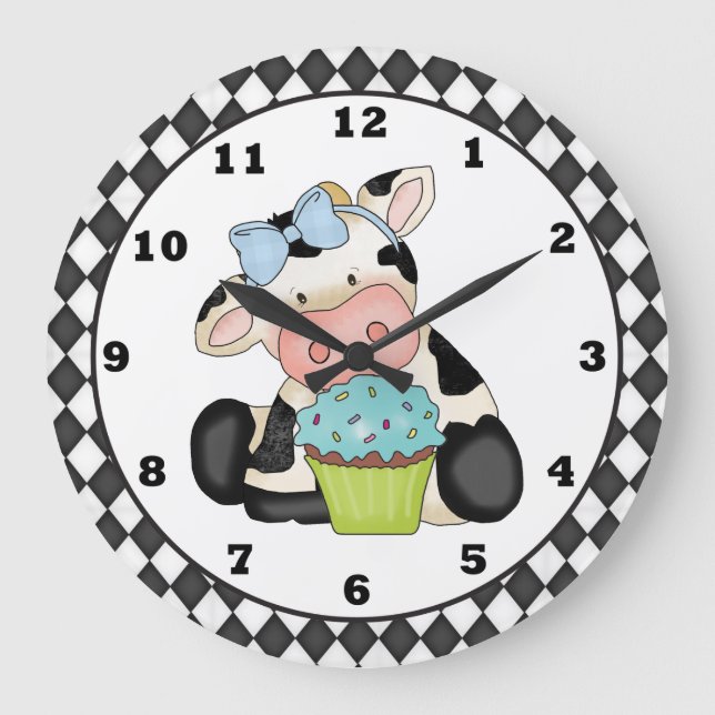 Redondo Grande Reloj de la vaca de la magdalena (Anverso)