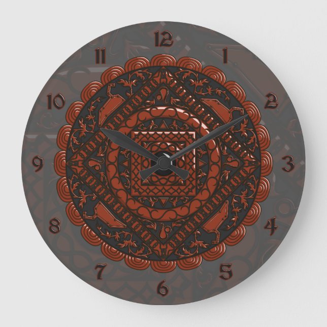 Redondo Grande Reloj de Leo Mandala (Anverso)