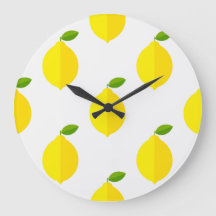 Reloj de limón amarillo