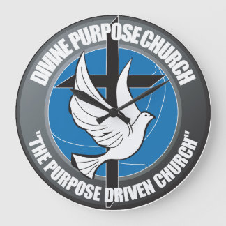 Redondo Grande Reloj De Logotipo Dp