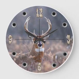 Redondo Grande Reloj de los ciervos