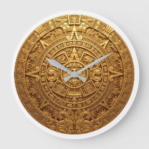 Redondo Grande Reloj de lujo Calendario Azteca Élite México
