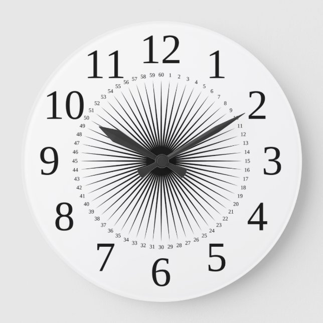 Redondo Grande reloj de luz solar como apuntar al número (Anverso)