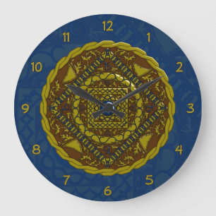 Redondo Grande Reloj de manala de Capricornio