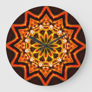 Redondo Grande Reloj de Mandala 4