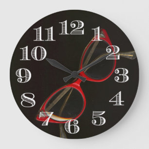 Redondo Grande Reloj de marcos fresco de los vidrios