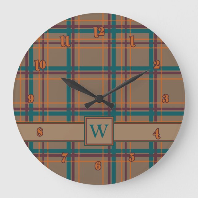 Redondo Grande Reloj de Moda de otoño (Anverso)