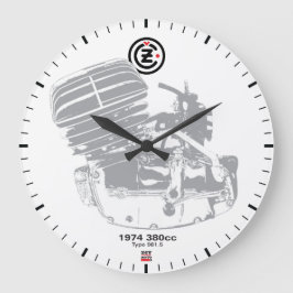 Redondo Grande Reloj de Moto del vintage de DIY
