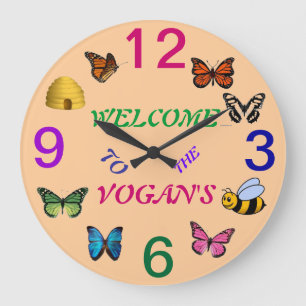 REDONDO GRANDE RELOJ DE MURO DE JARDÍN PERSONALIZADO