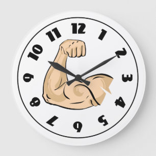 Redondo Grande Reloj de músculo de brazo