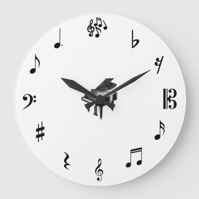 Redondo Grande Reloj de música (Anverso)
