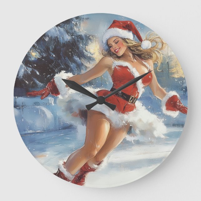 Redondo Grande reloj de Navidad (Anverso)