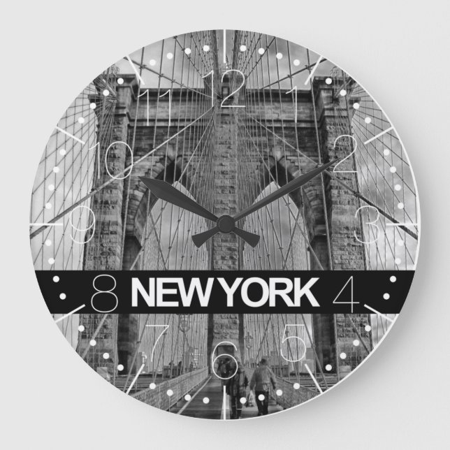 Redondo Grande Reloj de Nueva York puente Brooklyn (Anverso)