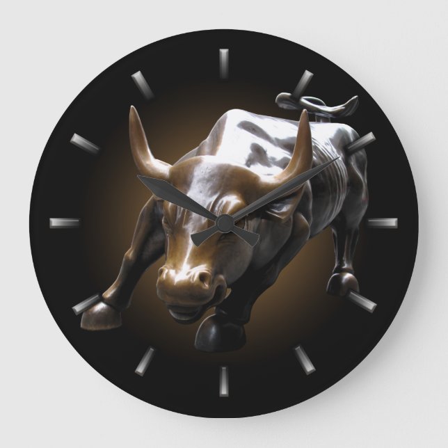 Redondo Grande Reloj de Nueva York regala el reloj de la pared de (Anverso)