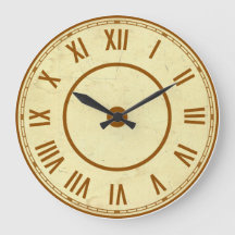 Reloj de números romanos antiguos