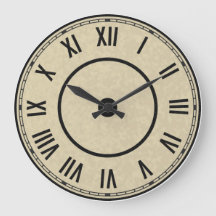 Reloj de números romanos antiguos