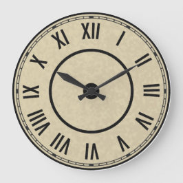 Redondo Grande Reloj de números romanos antiguos