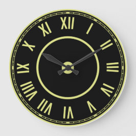 Redondo Grande Reloj de números romanos antiguos