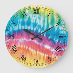 Redondo Grande Reloj de números romanos redondeado de tinte de mo