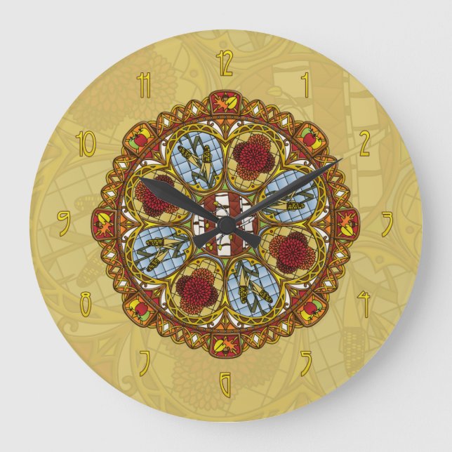 Redondo Grande Reloj de otoño de Nouveau (Anverso)