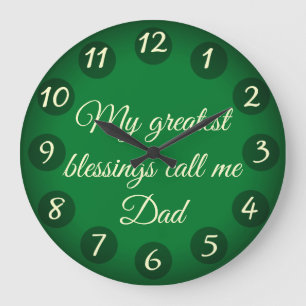 Redondo Grande Reloj de papá