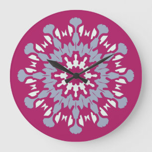 Redondo Grande Reloj de pared, elegante diseño clásico multicolor