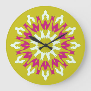 Redondo Grande Reloj de pared, elegante diseño clásico multicolor