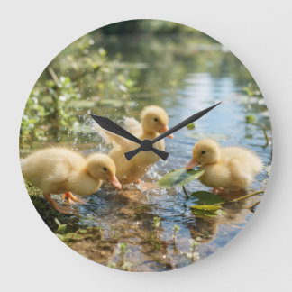 Redondo Grande Reloj de pato