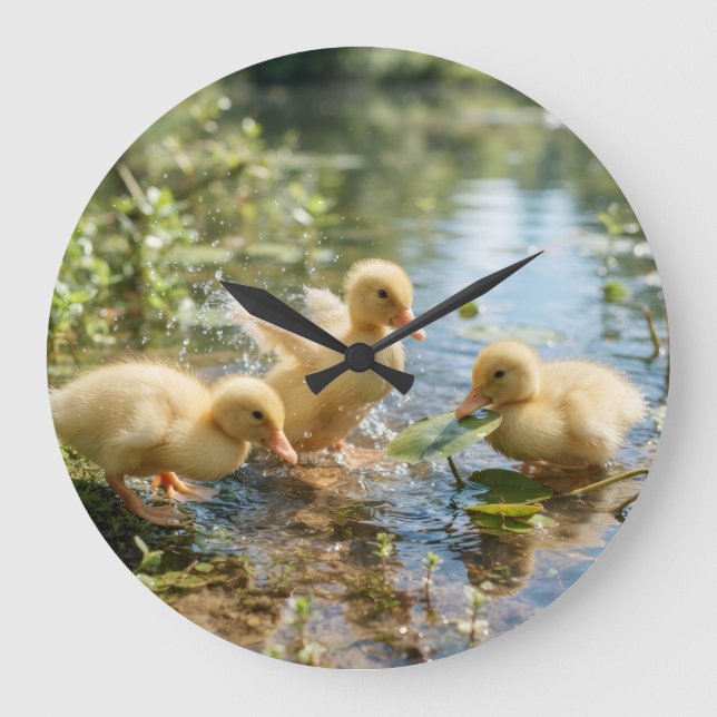 Redondo Grande Reloj de pato (Anverso)