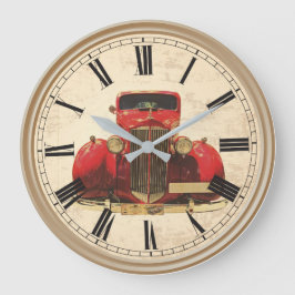 Redondo Grande reloj de personalizado para coches antiguos