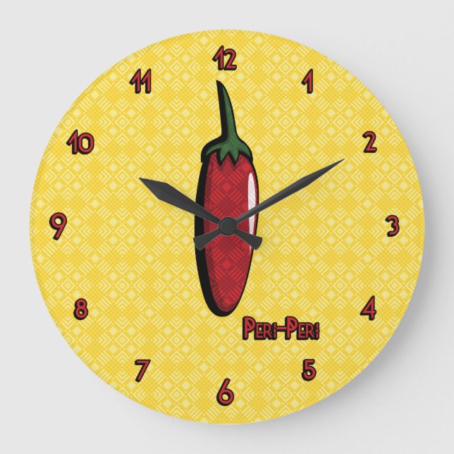 Redondo Grande Reloj de pimienta Peri-Peri Chili (Anverso)