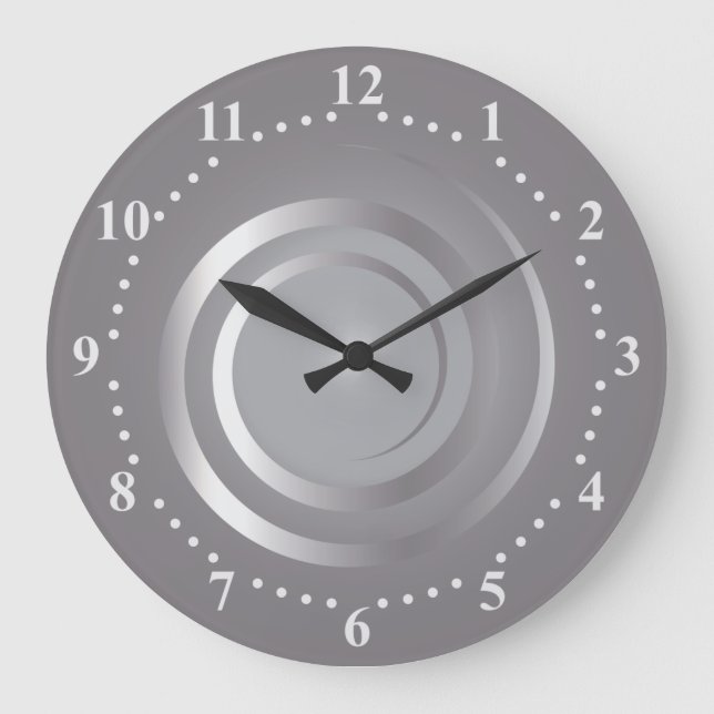 Redondo Grande reloj de plata (Anverso)