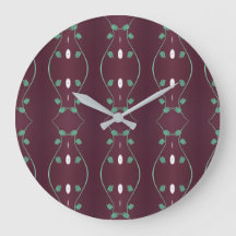 Reloj De Pluma Elegante Con Verde Y Blanco