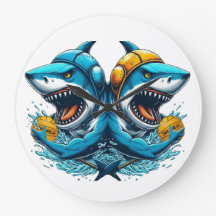 Reloj de polo de agua para tiburones