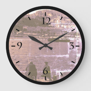 Redondo Grande Reloj de puerto de pescador Vintage Principado de