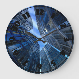 Redondo Grande Reloj de rascacielos de ciudad