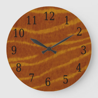 Redondo Grande Reloj de redondeo de tigre