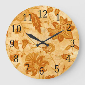 Redondo Grande Reloj de redondeo floral