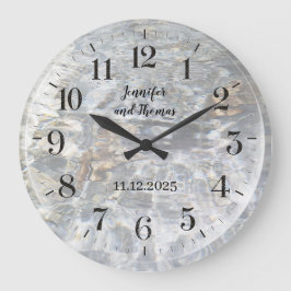Redondo Grande reloj de reflejo de agua