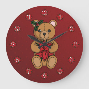 Redondo Grande Reloj de regalo de Teddy