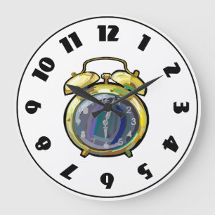 Redondo Grande Reloj de reloj de alarma